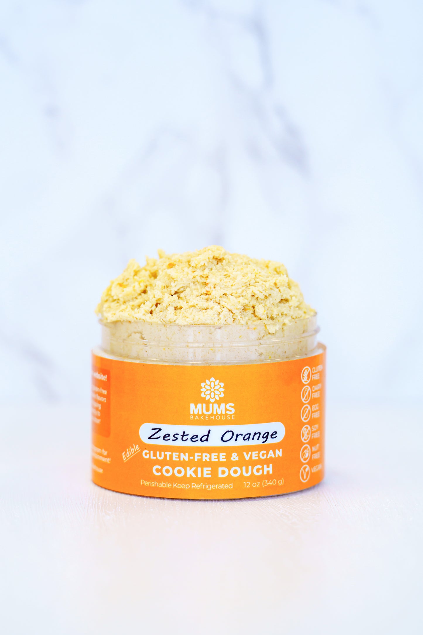 Zested Orange Gluten Free & Vegan Cookie Dough