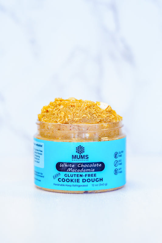 White Chocolate Macadamia Nut Gluten Free Cookie Dough